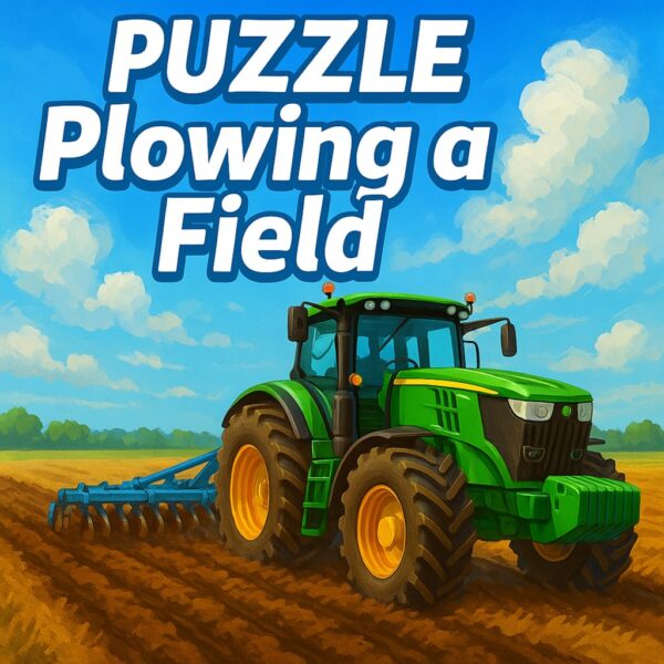 Puzzle Plowing A Field